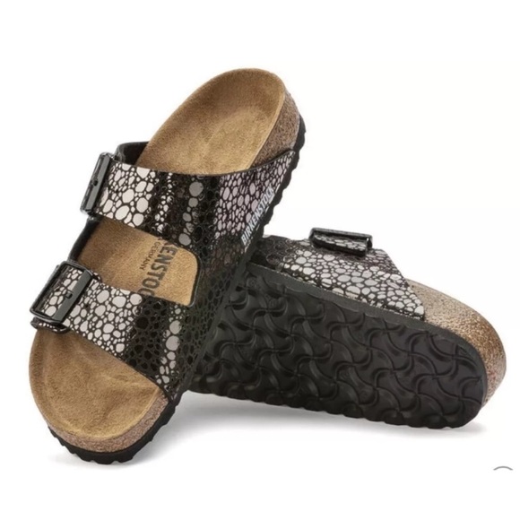 Birkenstock Arizona Metallic Stone Sandals in Bronze EU40 NARROW WIDTH US 9-9.5 - Picture 1 of 13